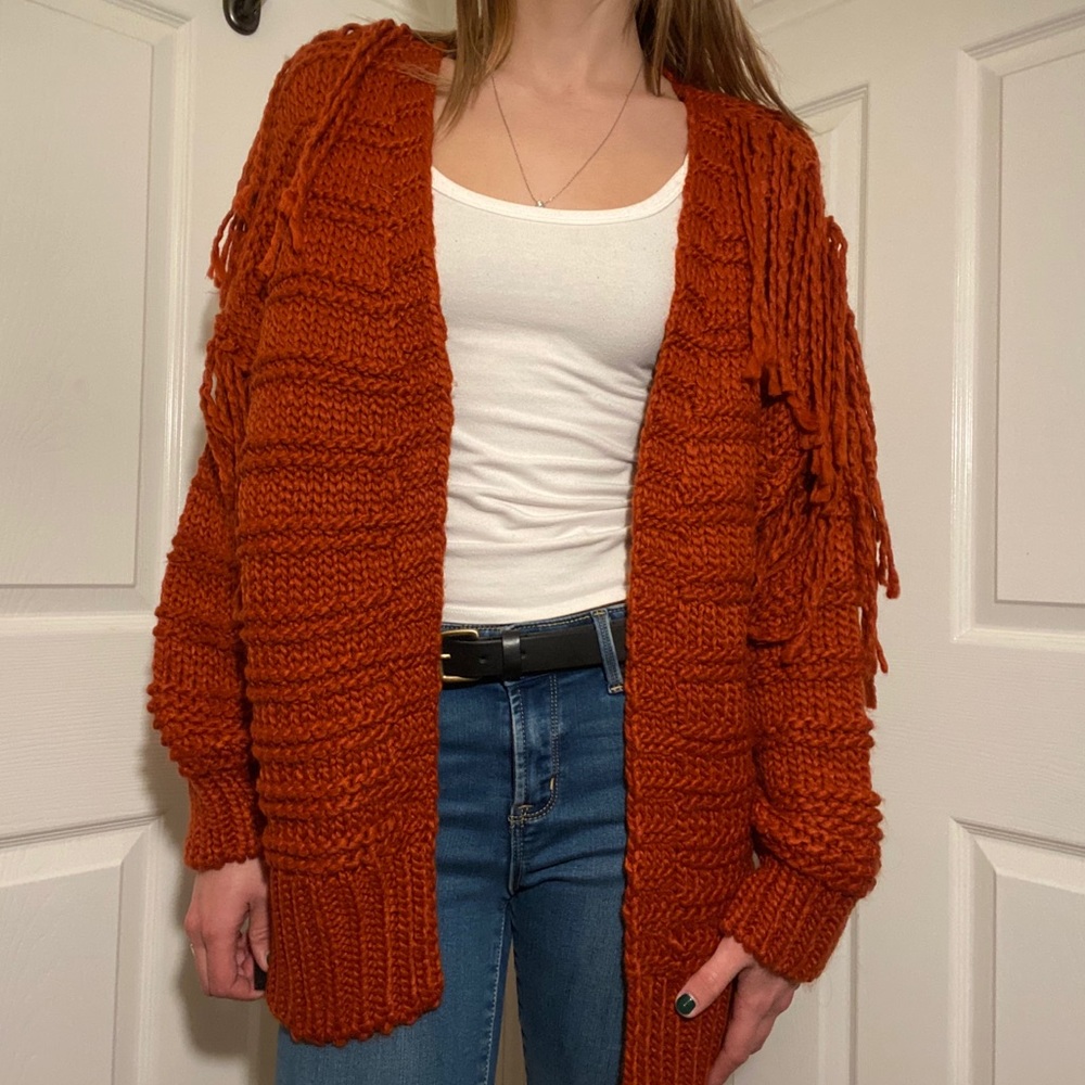New W/O Tags Forever 21 Oversized Fringe Sweater